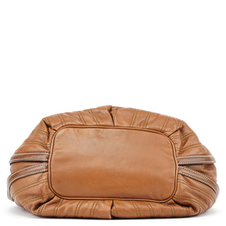 Celine Brown Quilted Calfskin Bittersweet Bag