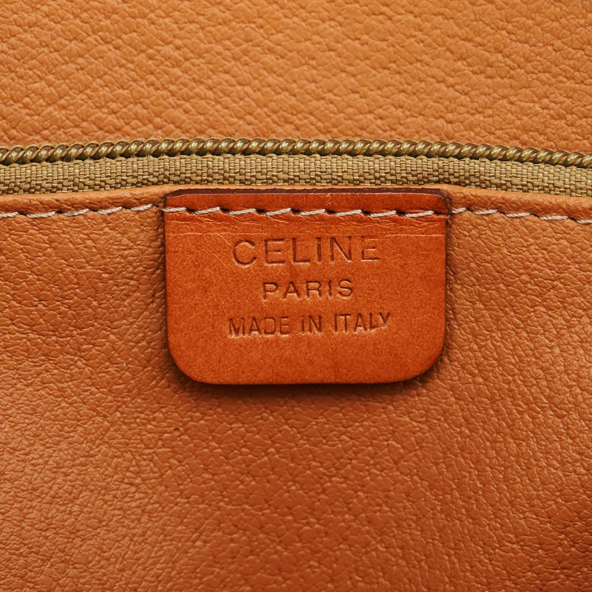 Celine Brown Triumphe Monogram Tote Bag