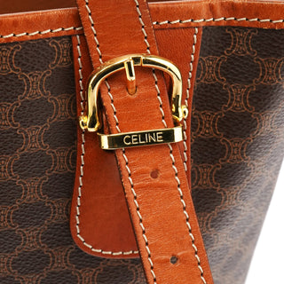 Celine Brown Triumphe Monogram Tote Bag