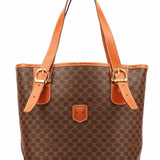 Celine Brown Triumphe Monogram Tote Bag