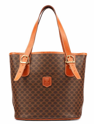 Celine Brown Triumphe Monogram Tote Bag