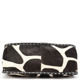 Celine Brown White Boogie Calfhair Tote Bag
