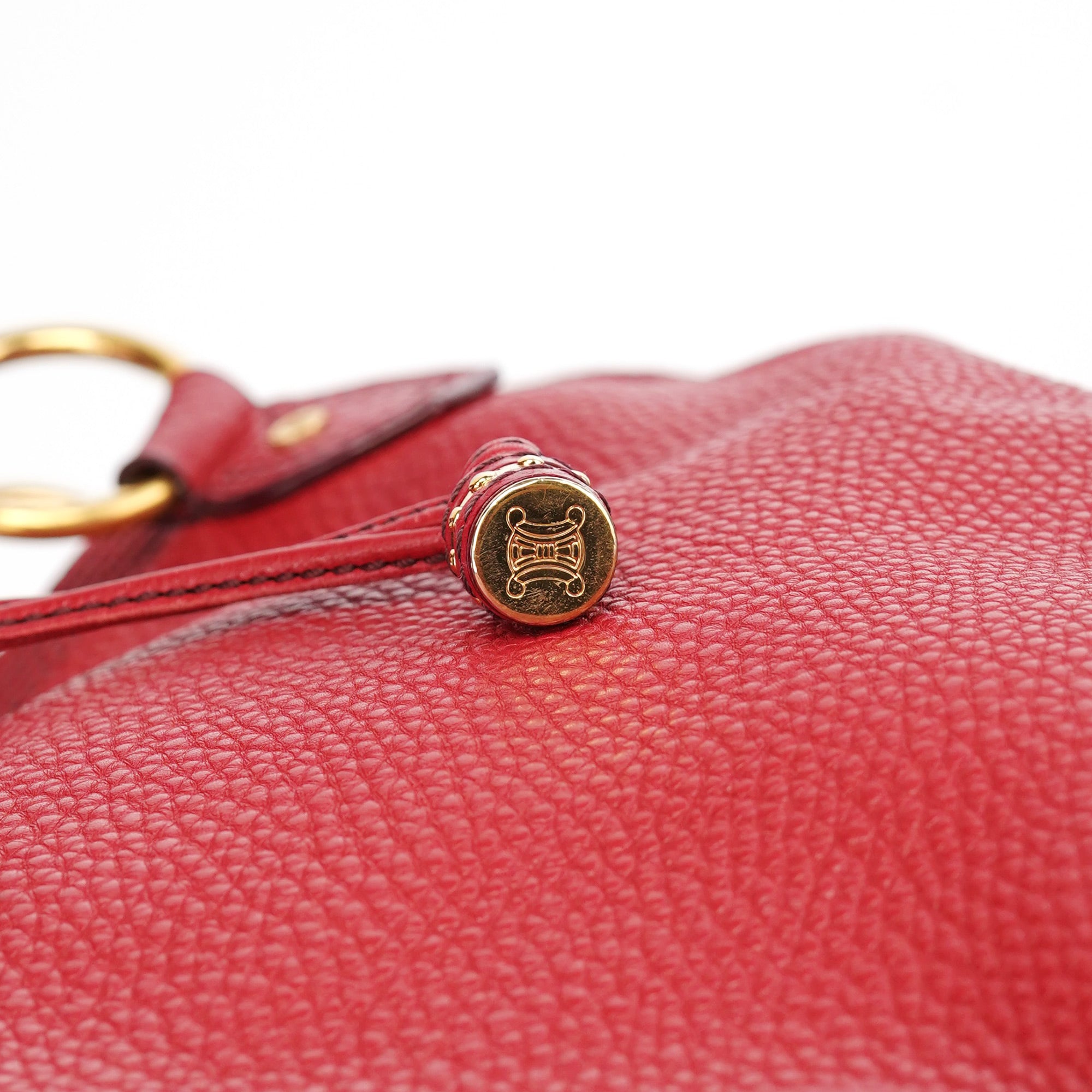 Celine Bittersweet Schultertasche aus Leder in Bordeaux
