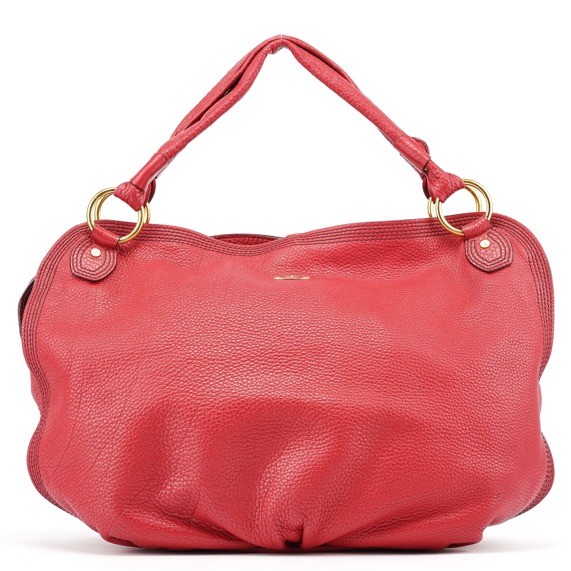 Celine Bittersweet Schultertasche aus Leder in Bordeaux