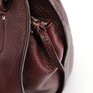 Celine Burgundy Leather Bittersweet Shoulder Bag