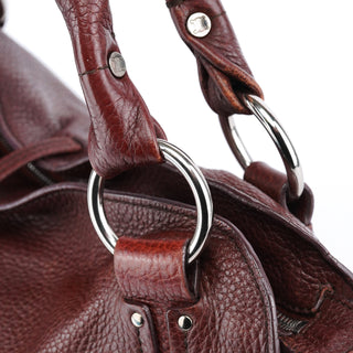 Celine Burgundy Leather Bittersweet Shoulder Bag