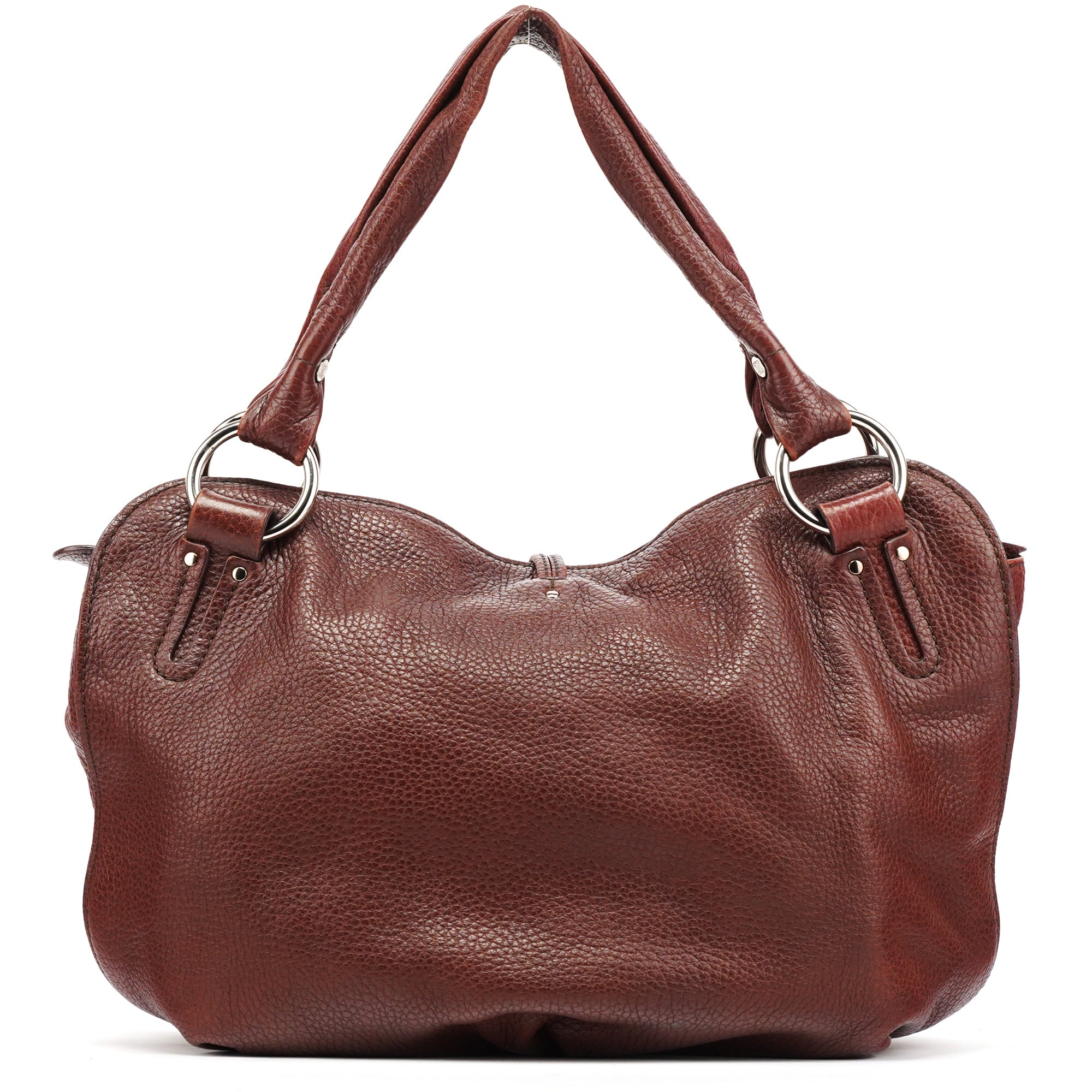 Celine Burgundy Leather Bittersweet Shoulder Bag