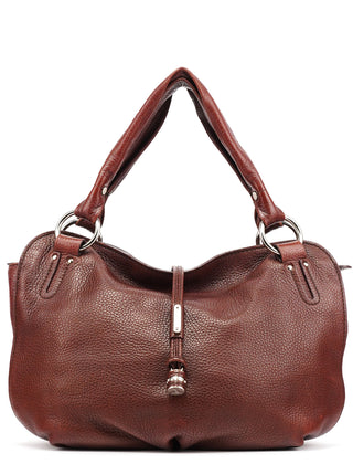 Celine Burgundy Leather Bittersweet Shoulder Bag