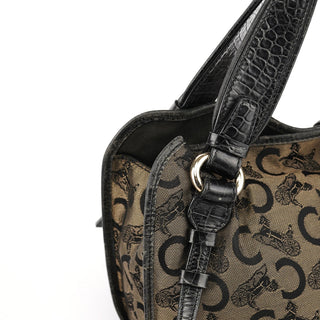 Celine C Monogram Leather Bittersweet Bag