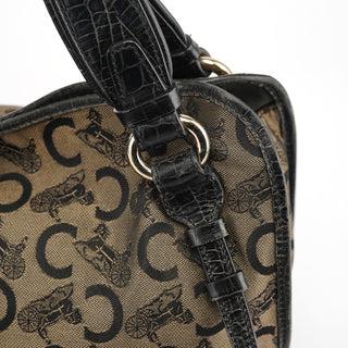 Celine C Monogram Leather Bittersweet Bag