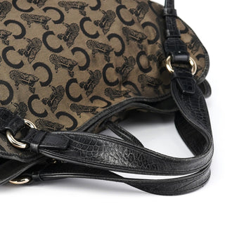 Celine C Monogram Leather Bittersweet Bag