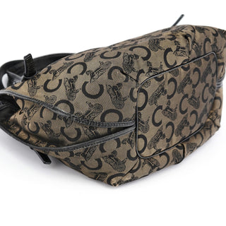 Celine C Monogram Leather Bittersweet Bag