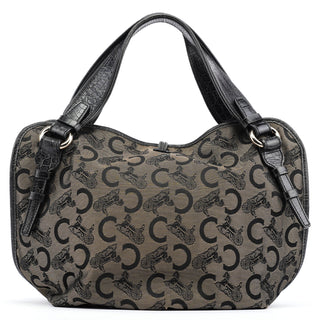 Celine C Monogram Leather Bittersweet Bag