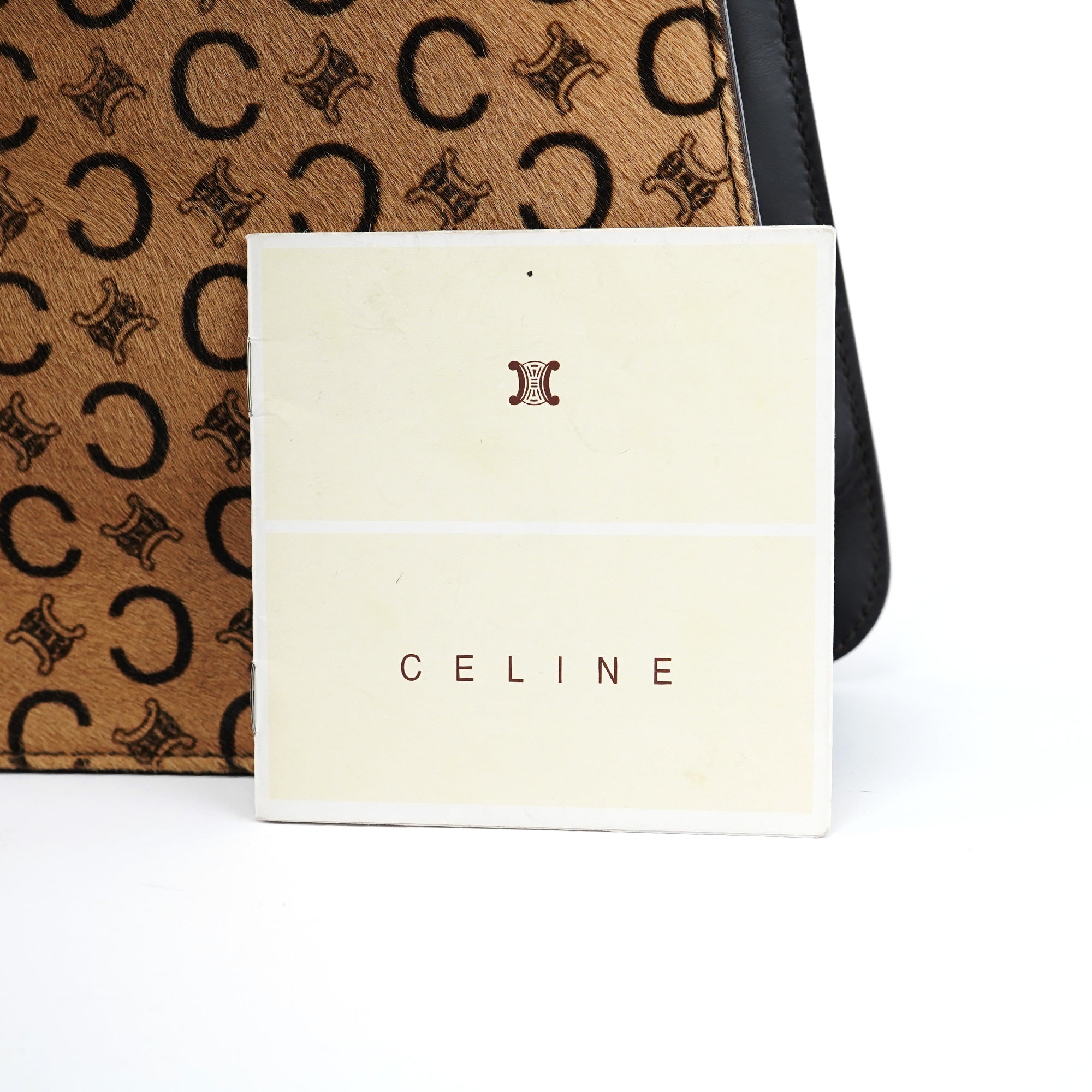 Celine Macadam Tote Bag aus Ponyhaar in Camel