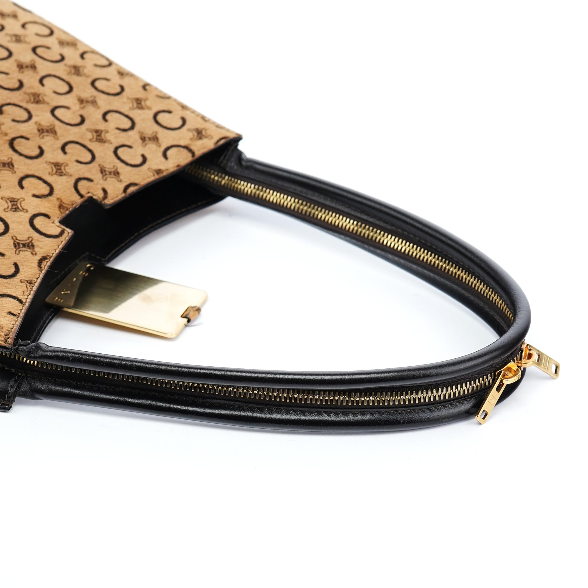 Celine Macadam Tote Bag aus Ponyhaar in Camel