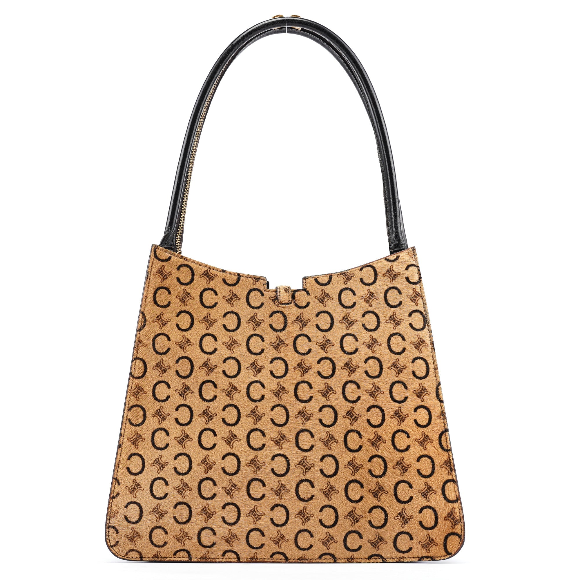 Celine Macadam Tote Bag aus Ponyhaar in Camel