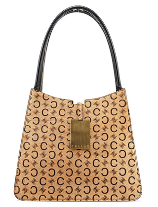 Celine Camel Pony Hair Macadam Tote Bag