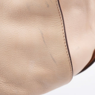 Celine Cream Perforated Leather Bittersweet Shoulder Bag