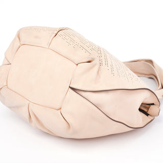 Celine Cream Perforated Leather Bittersweet Shoulder Bag