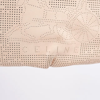 Celine Cream Perforated Leather Bittersweet Shoulder Bag
