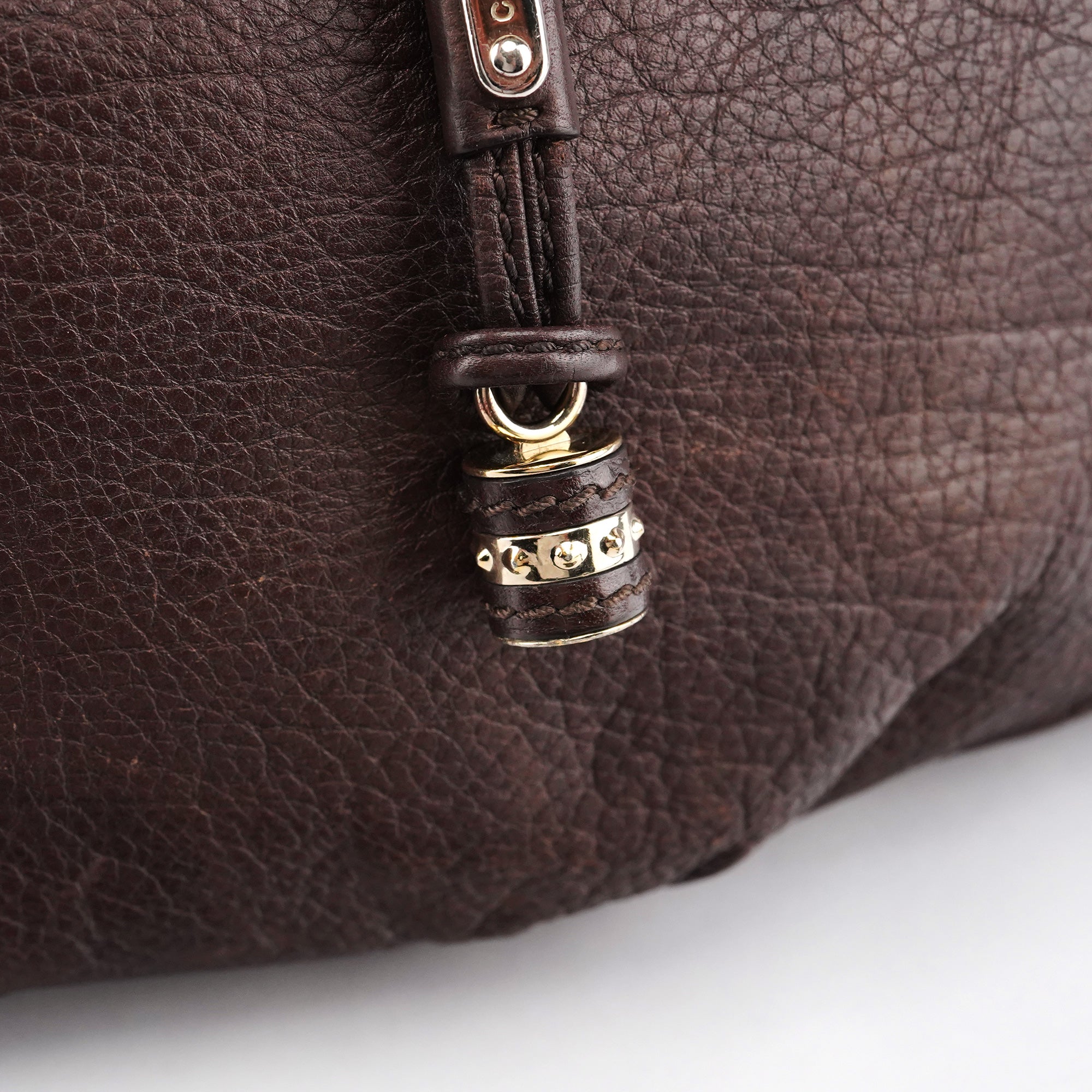 Celine Dark Brown Leather Bittersweet Shoulder Bag