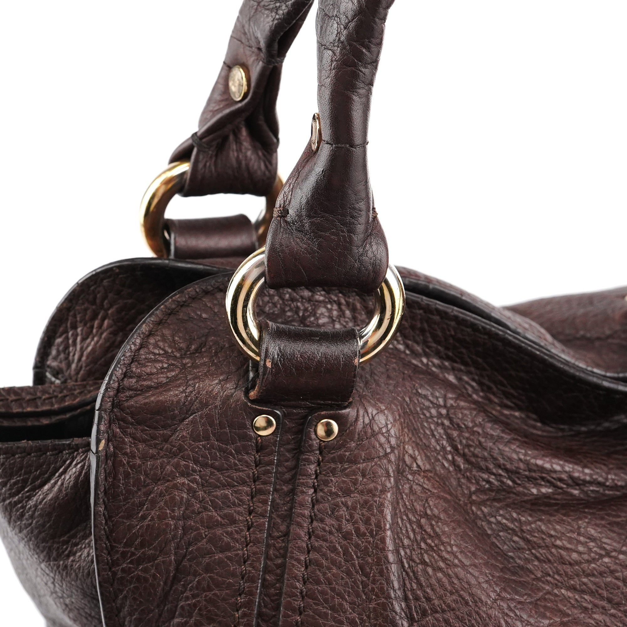 Celine Dark Brown Leather Bittersweet Shoulder Bag