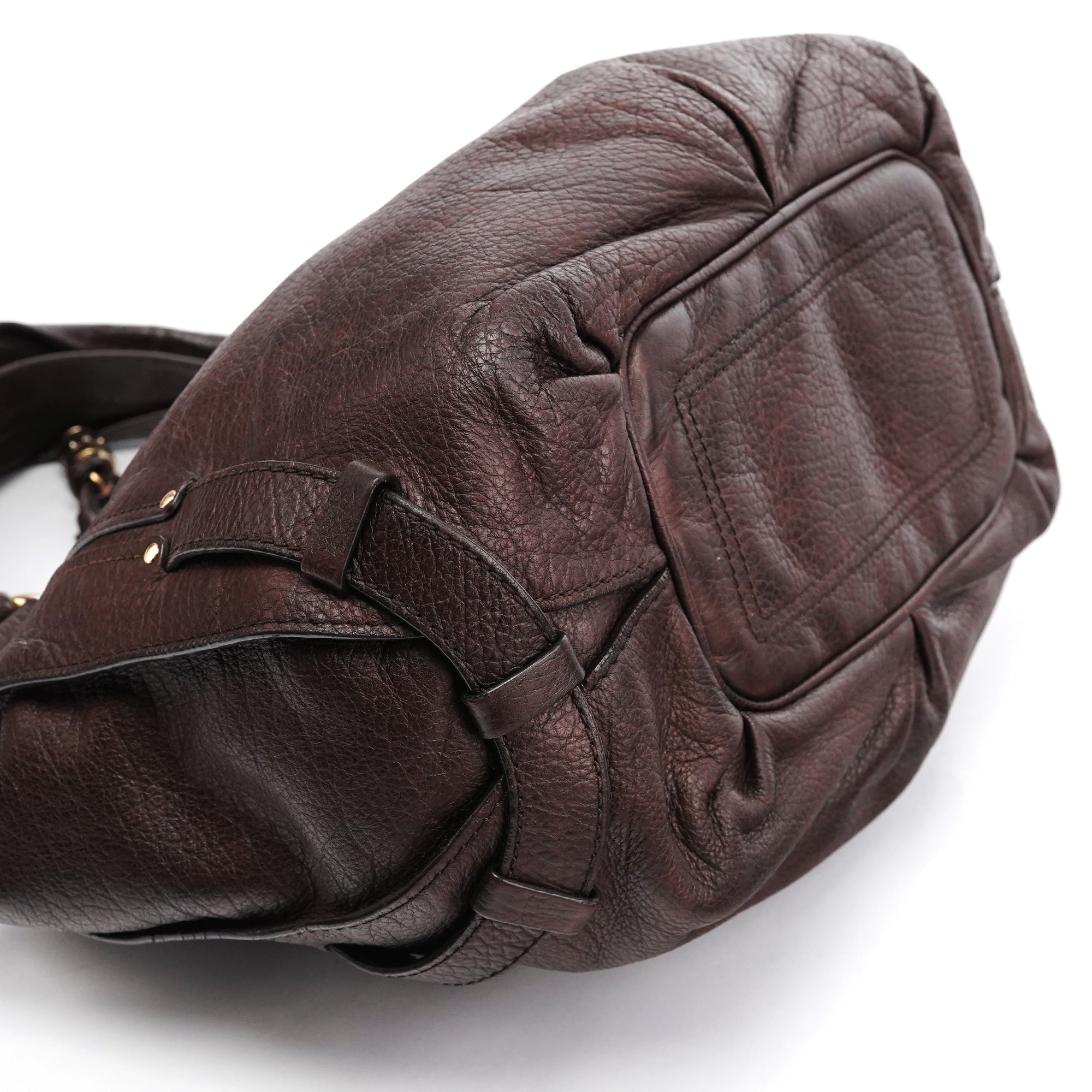 Celine Dark Brown Leather Bittersweet Shoulder Bag