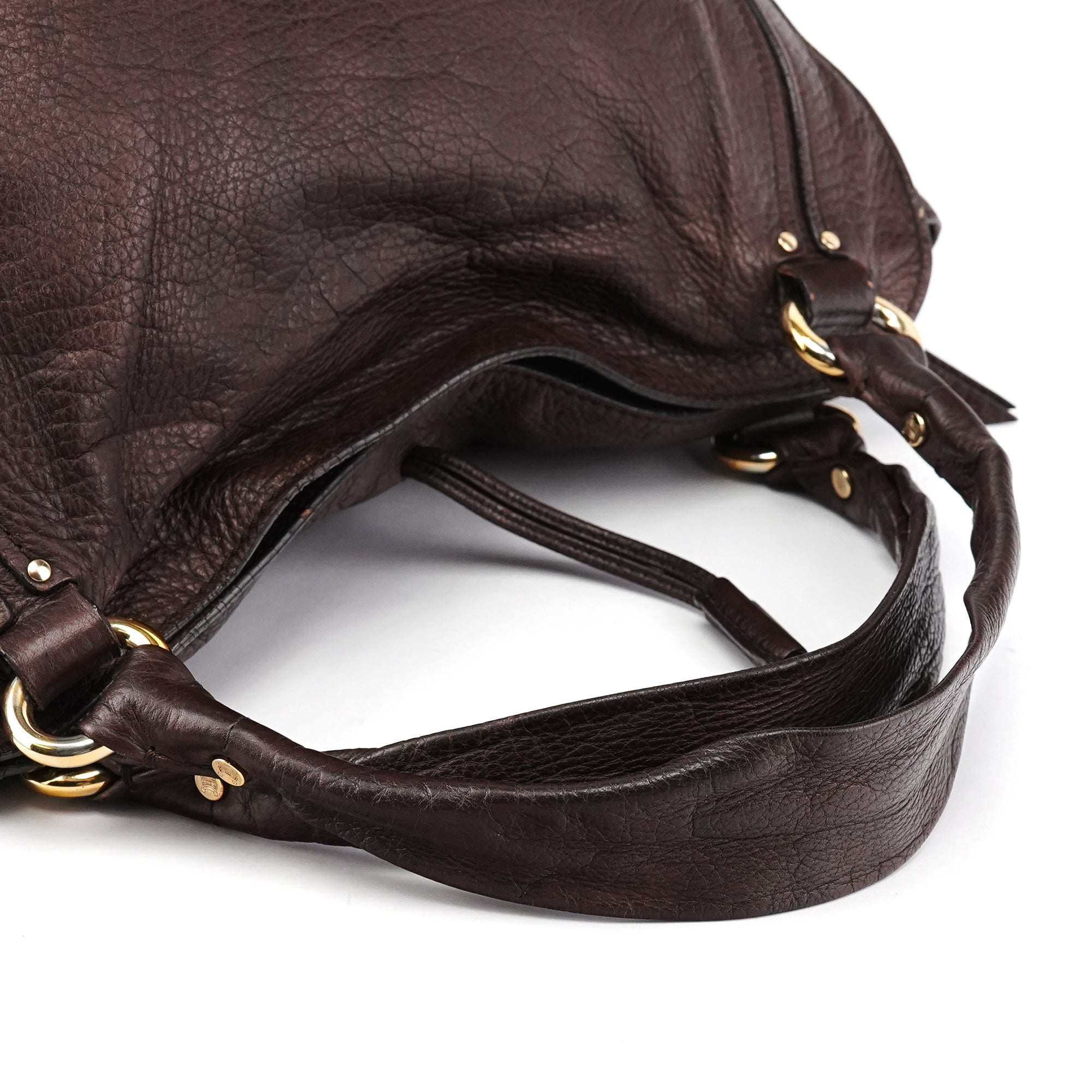 Celine Dark Brown Leather Bittersweet Shoulder Bag