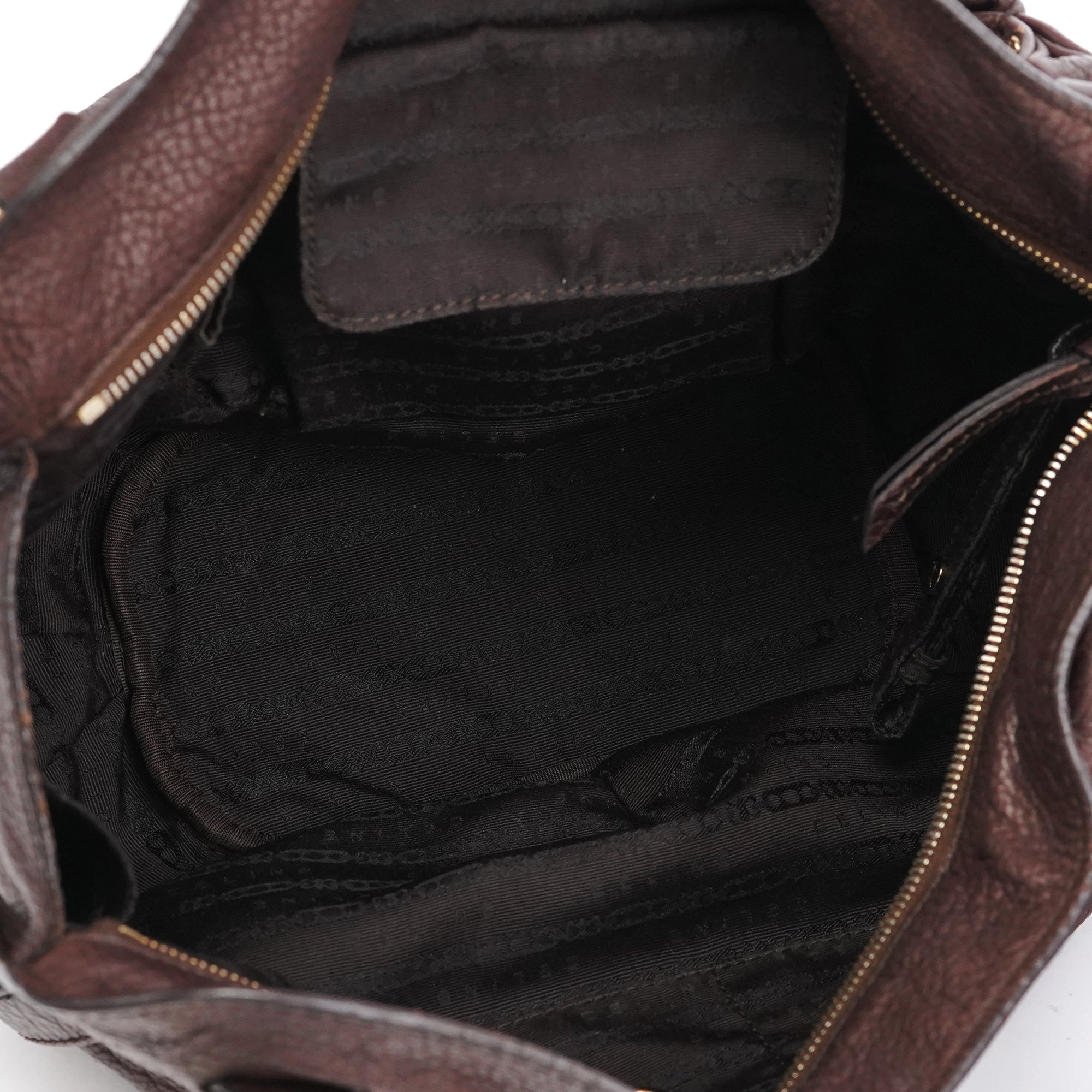 Celine Dark Brown Leather Bittersweet Shoulder Bag