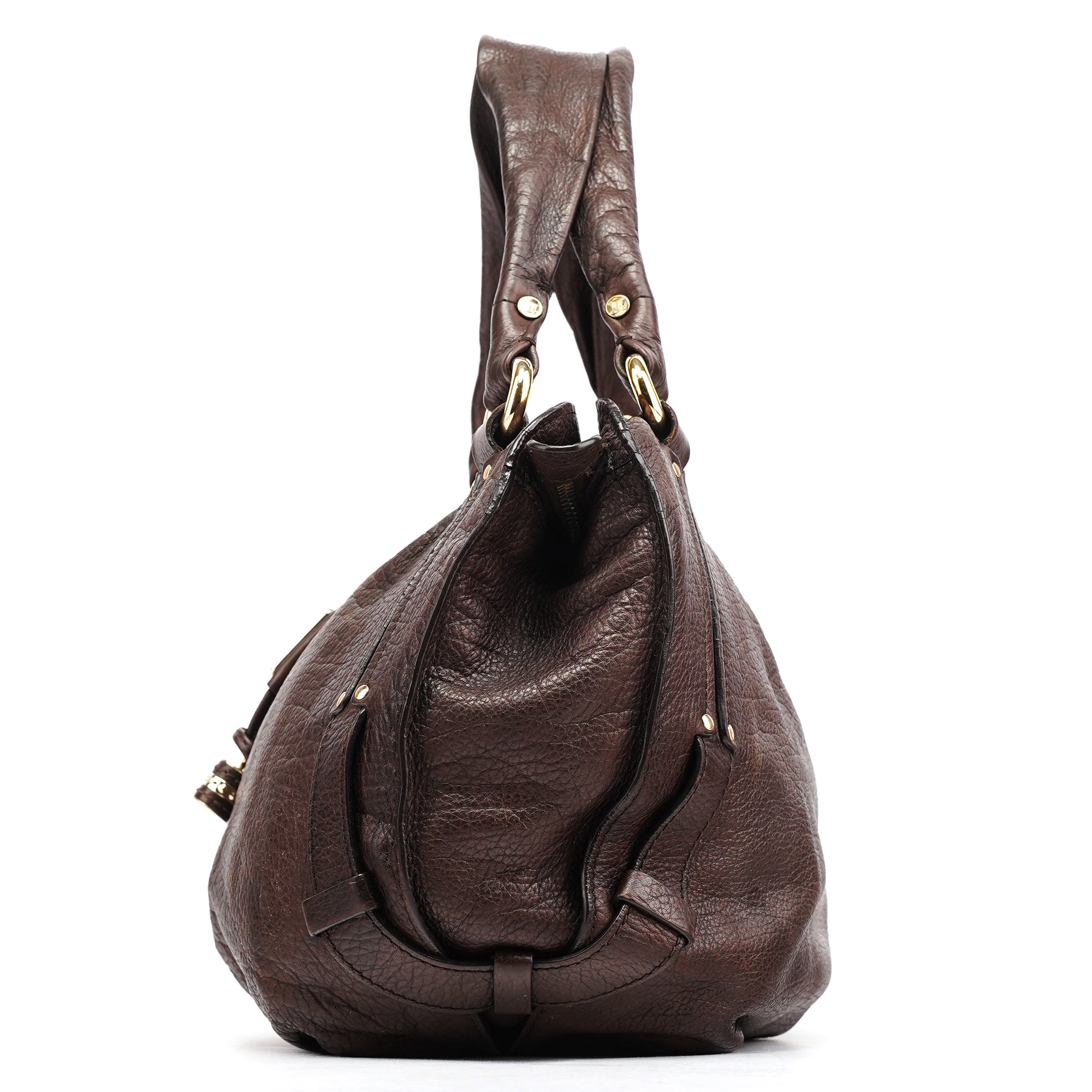 Celine Dark Brown Leather Bittersweet Shoulder Bag