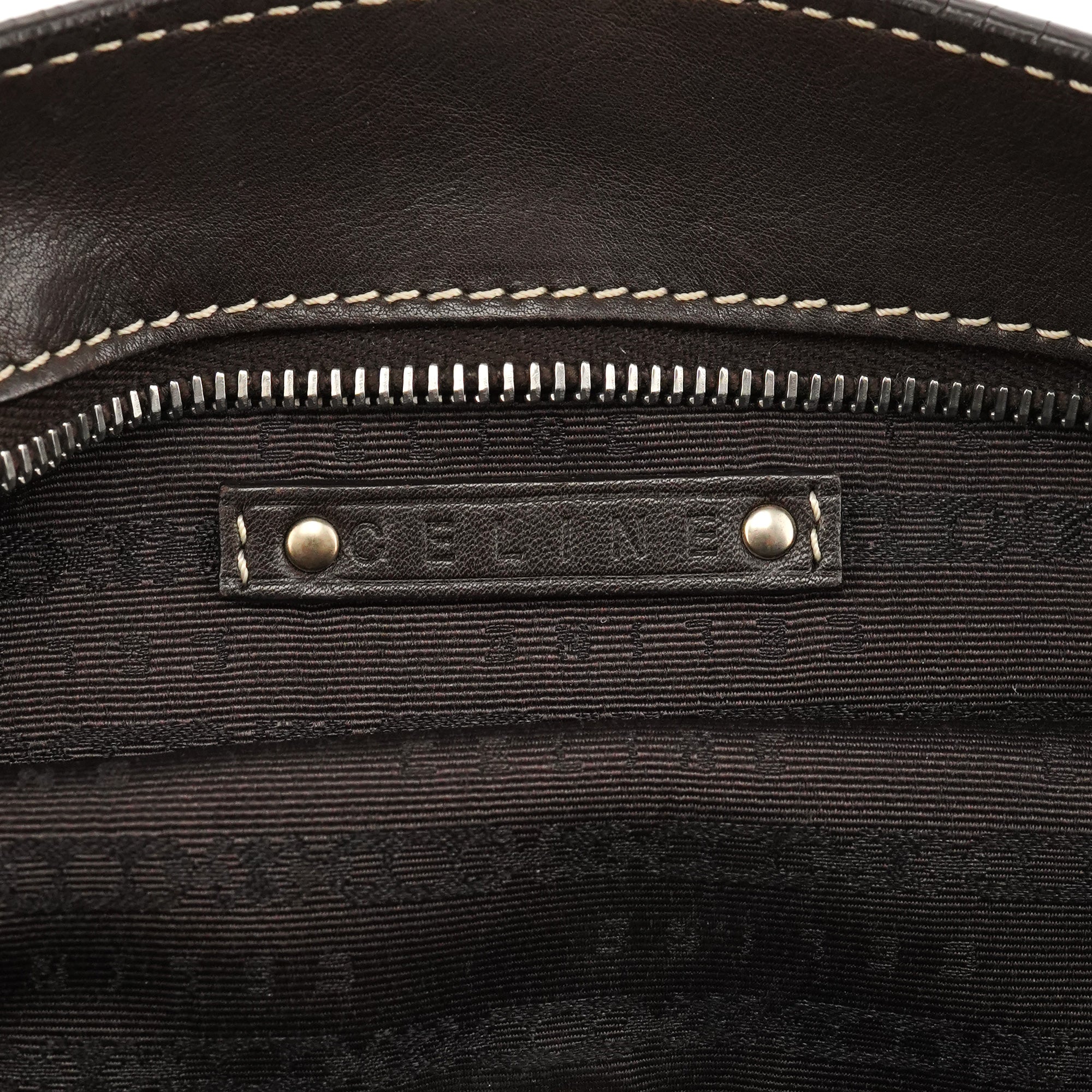Céline Dark Brown Leather Bittersweet Shoulder Bag