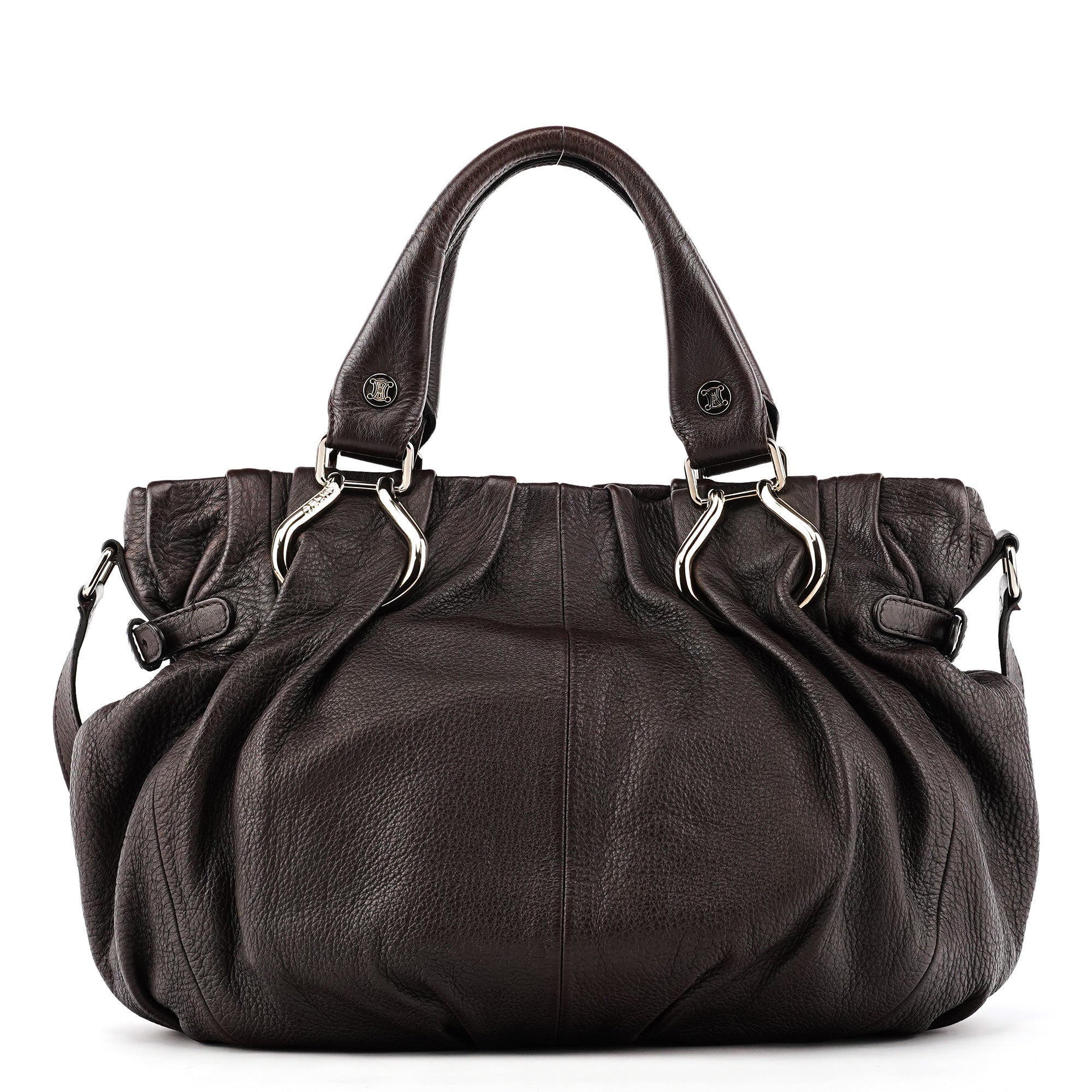 Céline Dark Brown Leather Pillow 2-Way Bag