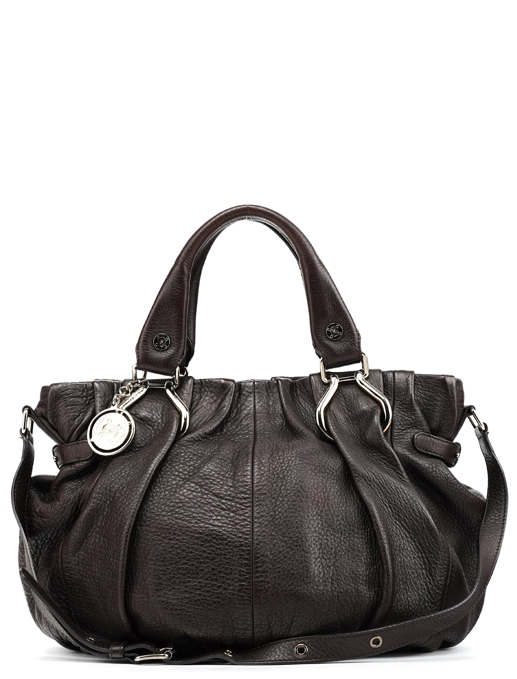 Céline Dark Brown Leather Pillow 2-Way Bag