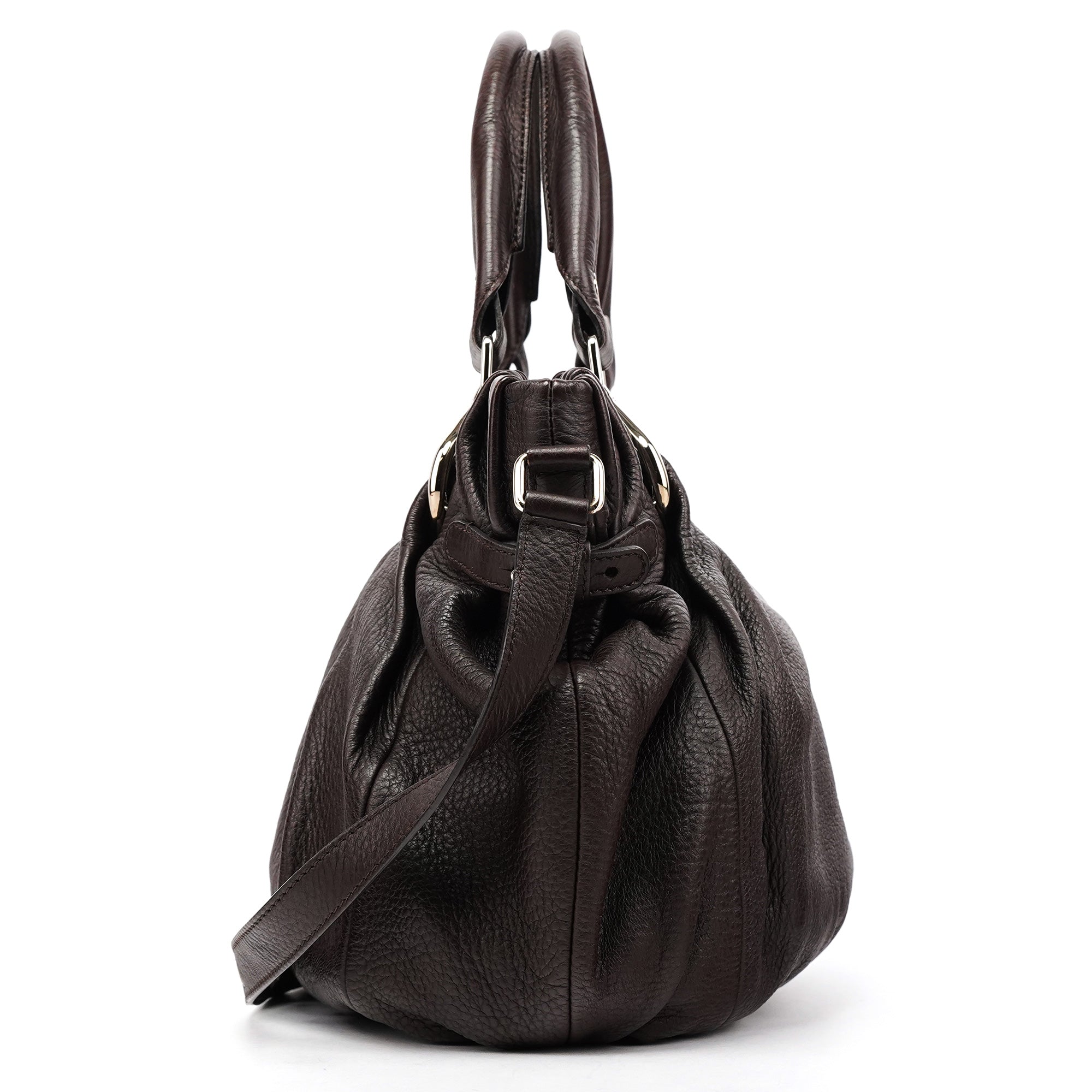Céline Dark Brown Leather Pillow 2-Way Bag