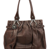Céline Dark Brown Leather Pillow Tote Bag
