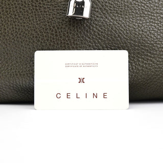 Celine Dark Green Leather Bittersweet Shoulder Bag