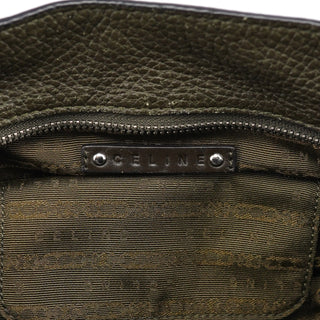 Celine Dark Green Leather Bittersweet Shoulder Bag