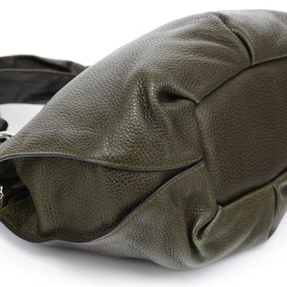 Celine Dark Green Leather Bittersweet Shoulder Bag