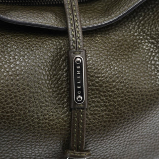 Celine Dark Green Leather Bittersweet Shoulder Bag