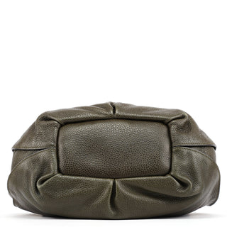 Celine Dark Green Leather Bittersweet Shoulder Bag