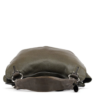 Celine Dark Green Leather Bittersweet Shoulder Bag