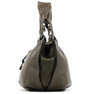 Celine Dark Green Leather Bittersweet Shoulder Bag