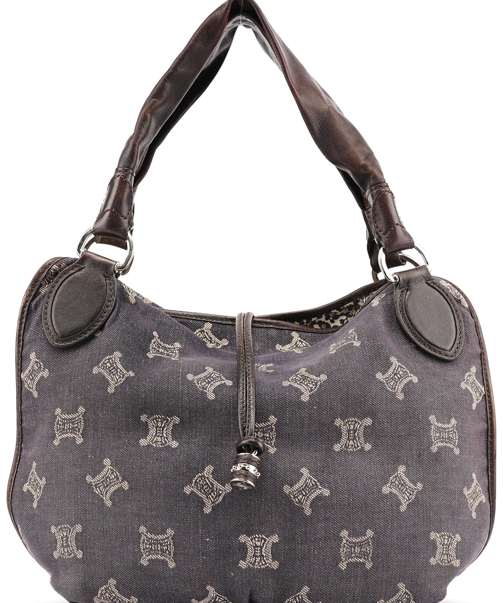 Celine Sac porté épaule Bittersweet en denim monogramme