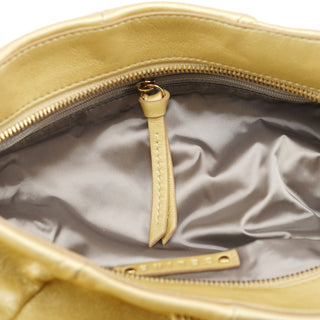 Celine Gold Leather Bittersweet Shoulder Bag