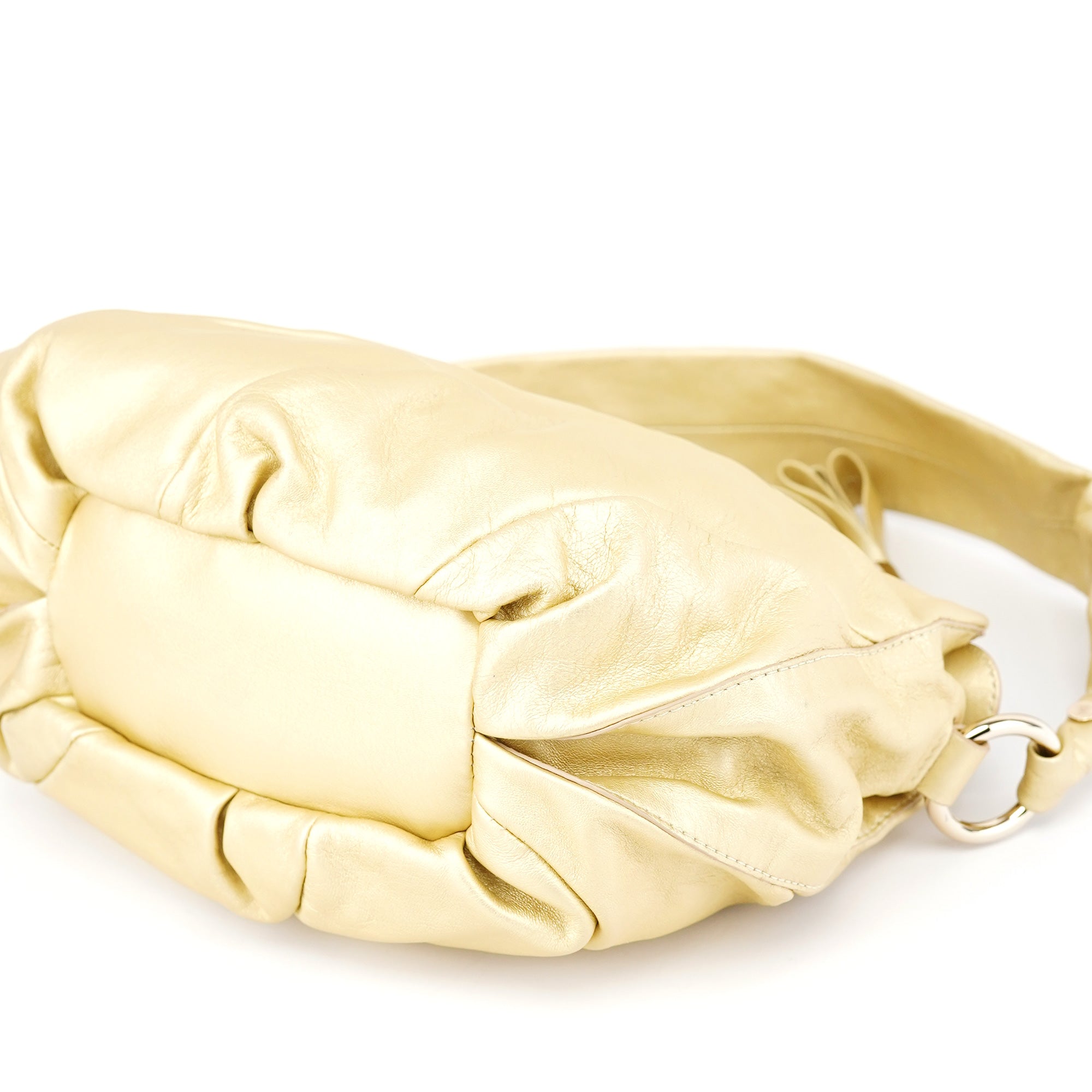 Celine Gold Leather Bittersweet Shoulder Bag