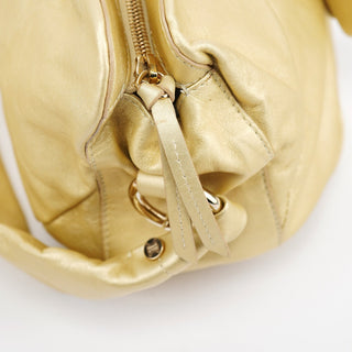 Celine Gold Leather Bittersweet Shoulder Bag