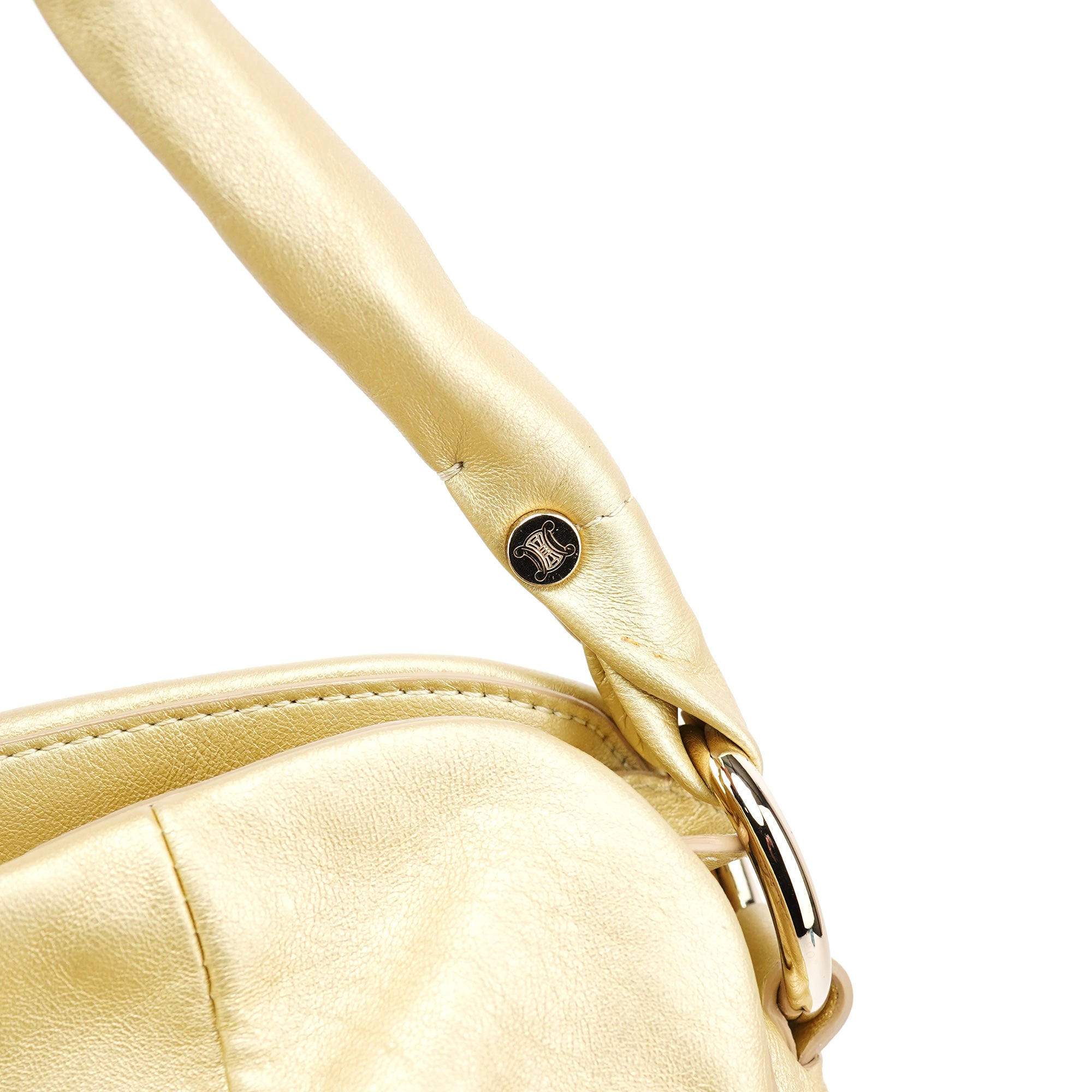 Celine Gold Leather Bittersweet Shoulder Bag
