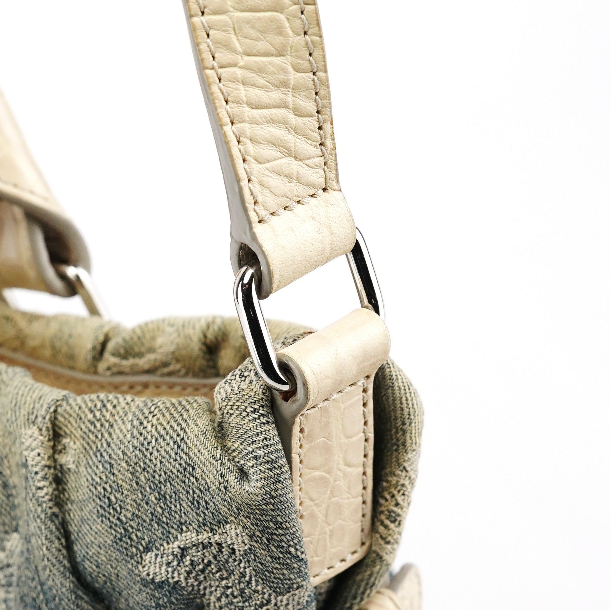 Celine Sac deux portés Pillow en denim monogramme dégradé