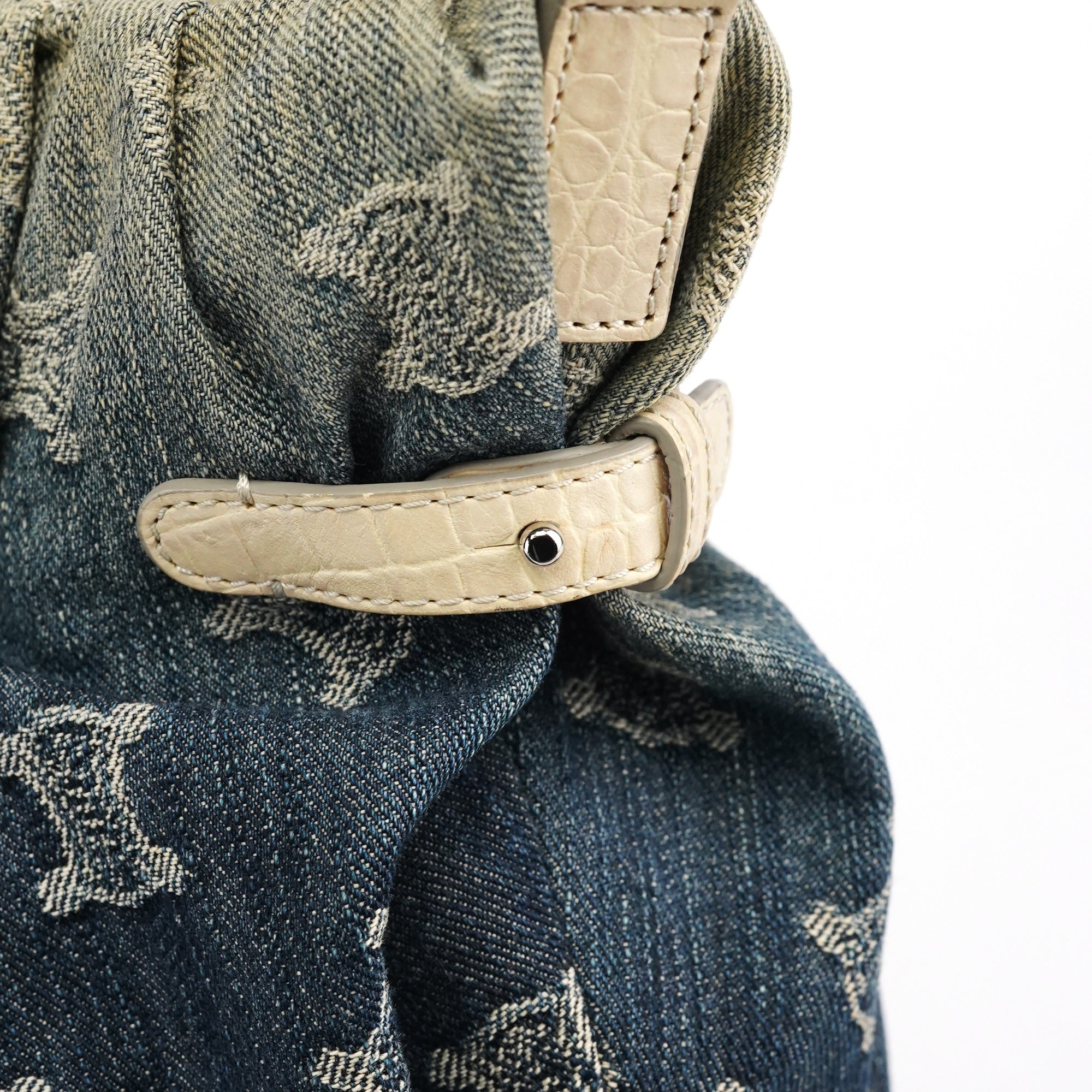 Celine Sac deux portés Pillow en denim monogramme dégradé