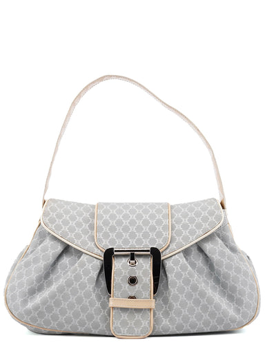 Celine Grey CC Triomphe Shoulder Bag